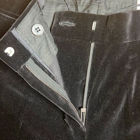 NWT Yves Saint Laurent Black Velvet Lace-Up Pants Runway Tom Ford F/W 2001 - Picture 4 of 14